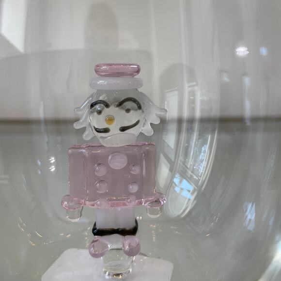 Pink Nutcracker Stemless Wine Glass Christmas Holiday Barware NEW - Picture 3 of 10